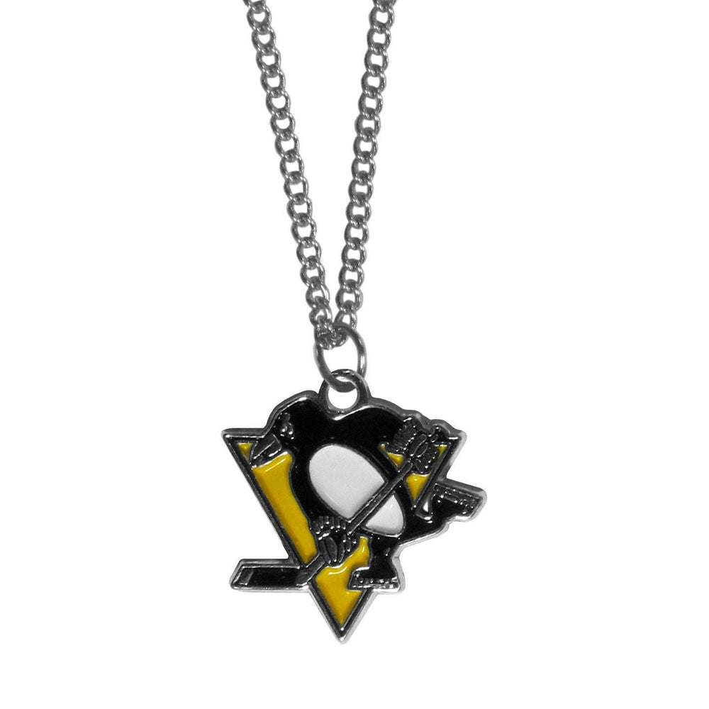 Pittsburgh Penguins Chain Necklace with Small Charm - Pittsburgh Penguins - Flyclothing LLC