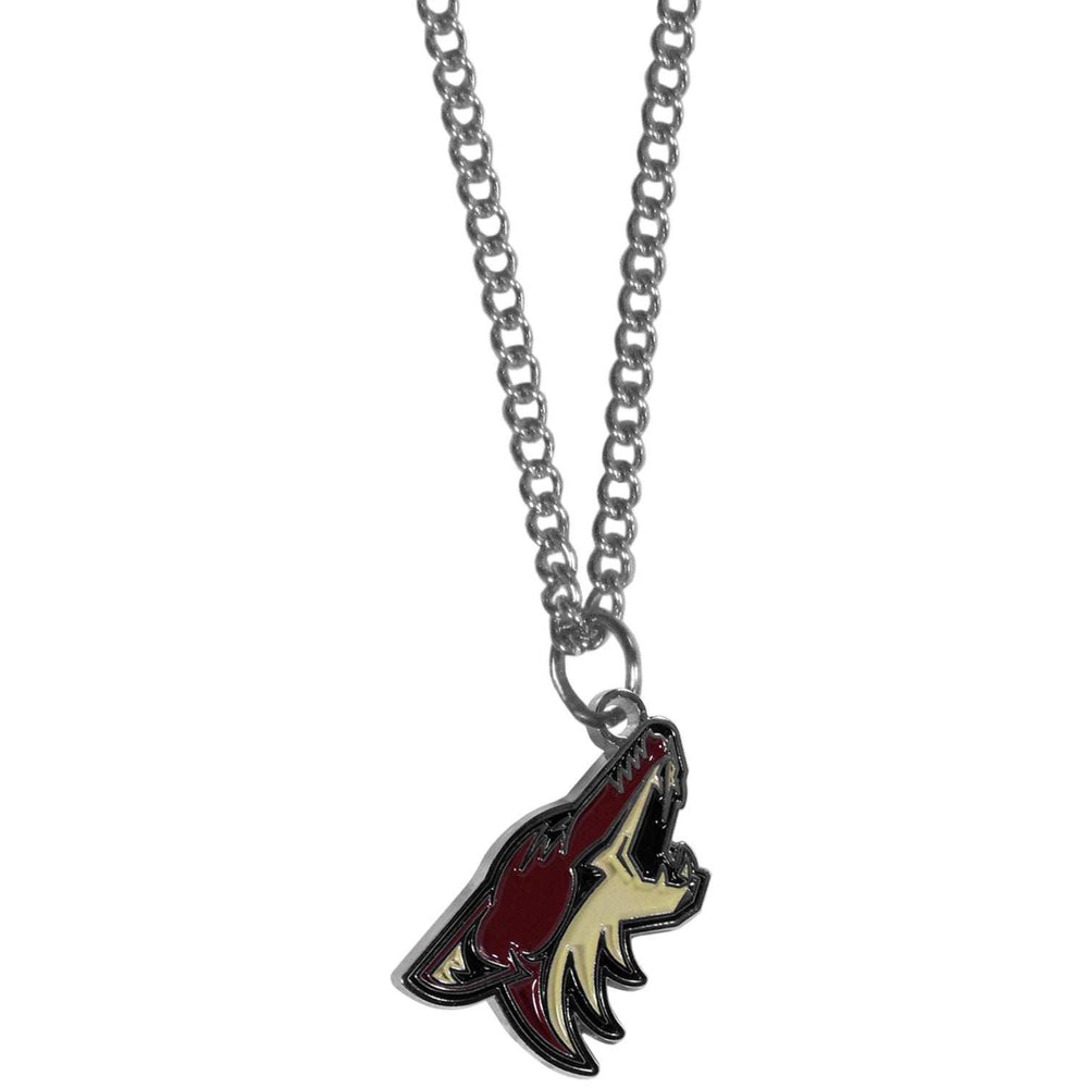 Arizona Coyotes Chain Necklace with Small Charm - Arizona Coyotes - Flyclothing LLC