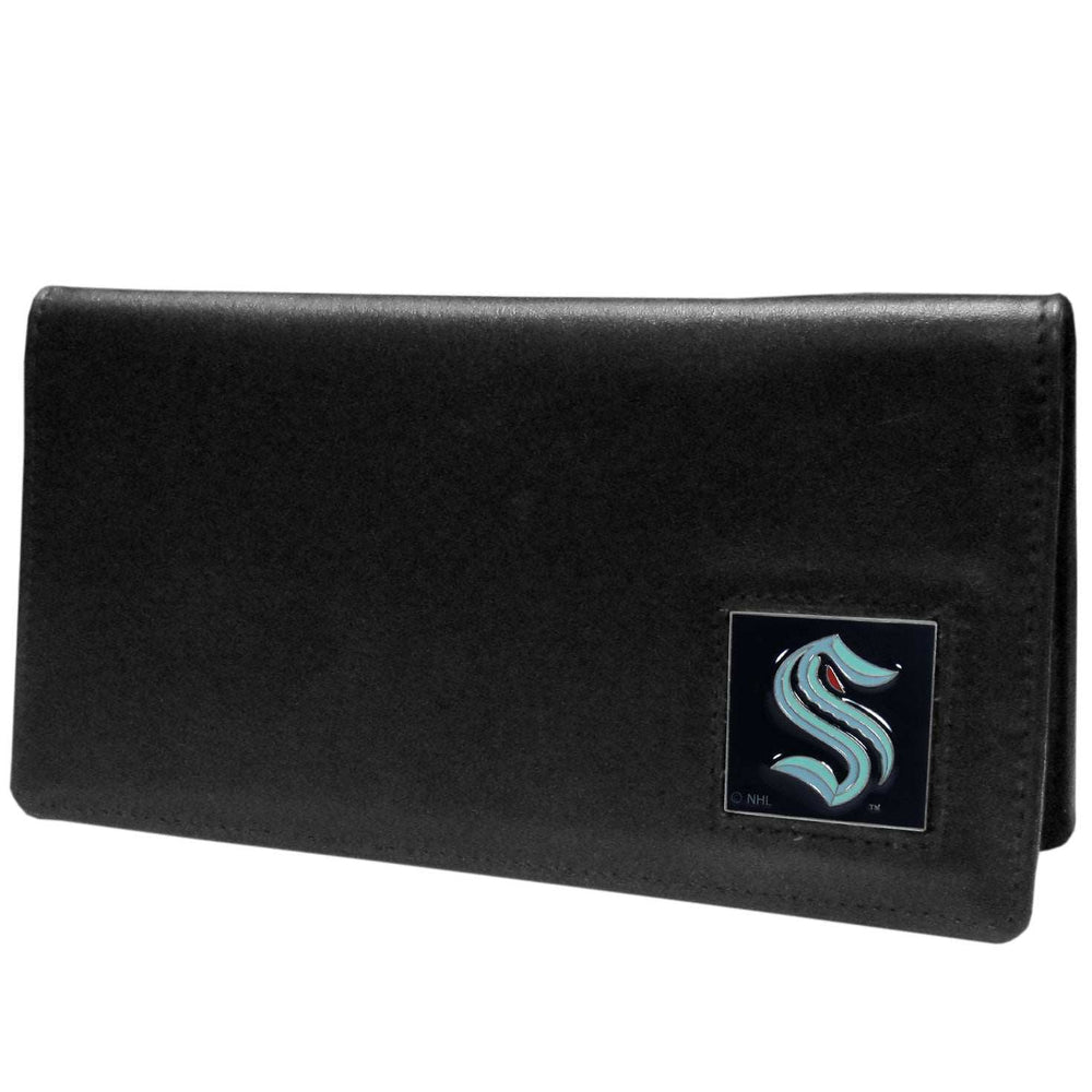 Seattle Kraken Leather Checkbook Cover - Seattle Kraken - Flyclothing LLC