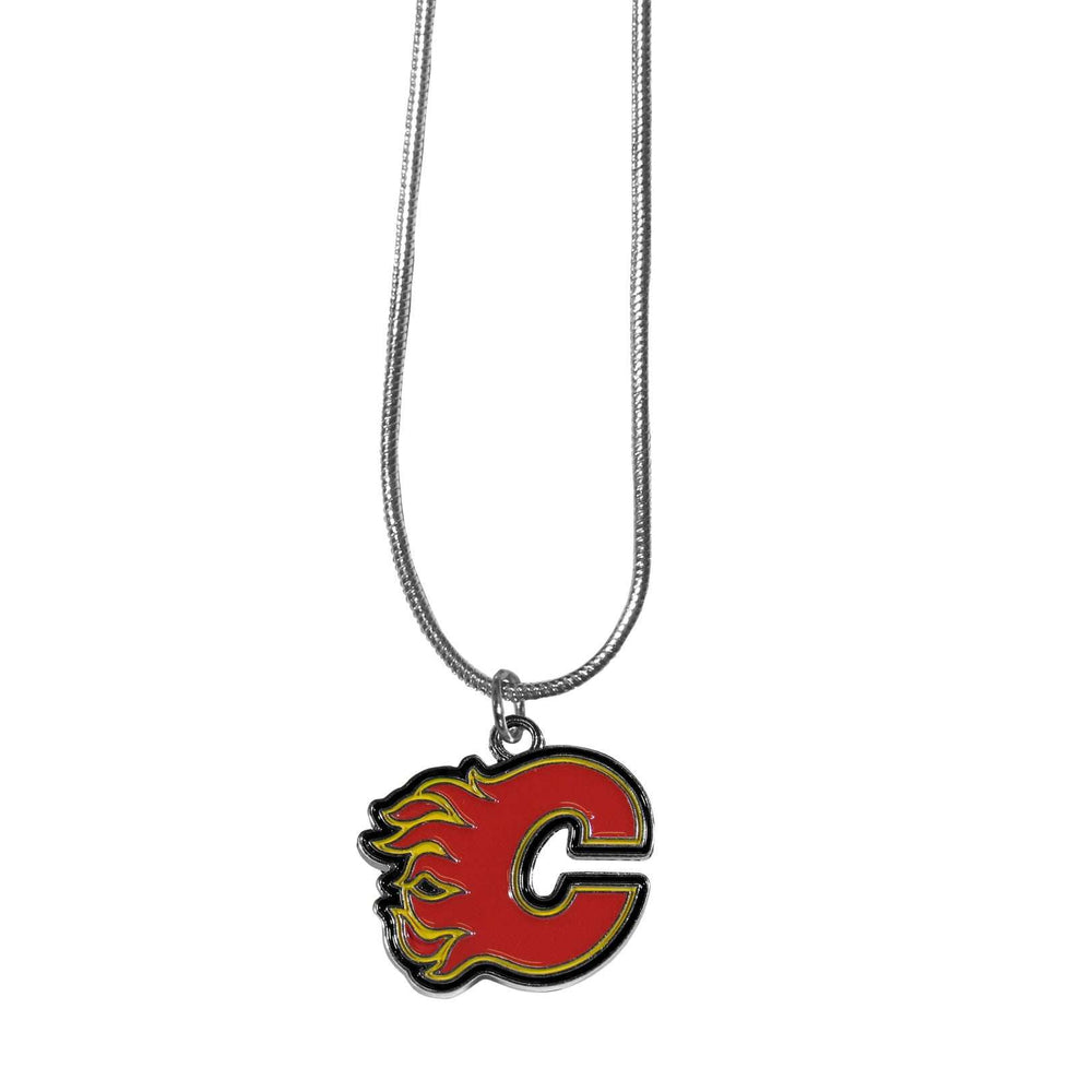 Calgary Flames Snake Chain Necklace - Calgary Flames - Flyclothing LLC