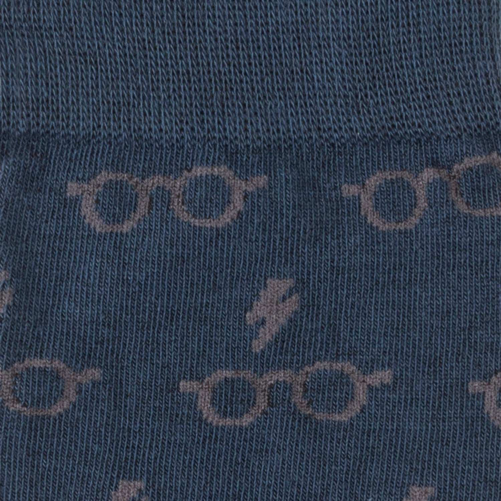 Harry Potter Glasses Navy Men's Socks - Cufflinks.com - Flyclothing LLC