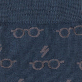 Harry Potter Glasses Navy Men's Socks - Cufflinks.com - Flyclothing LLC