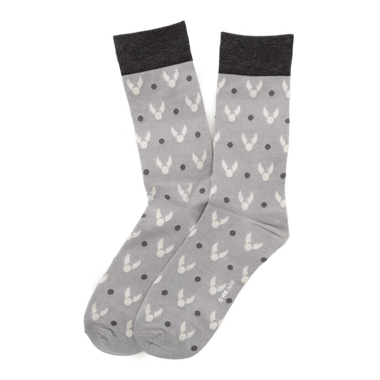 Harry Potter Golden Snitch Gray Men's Socks - Cufflinks.com - Flyclothing LLC