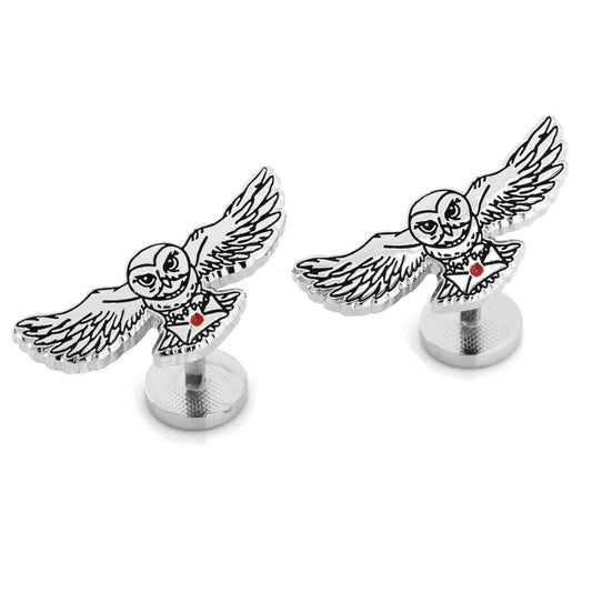 Harry Potter Hedwig Owl Cufflinks - Cufflinks.com - Flyclothing LLC