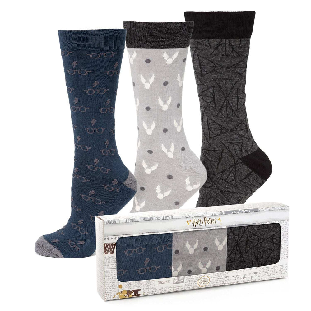 Harry Potter 3 Pack Sock Gift Set - Cufflinks.com - Flyclothing LLC