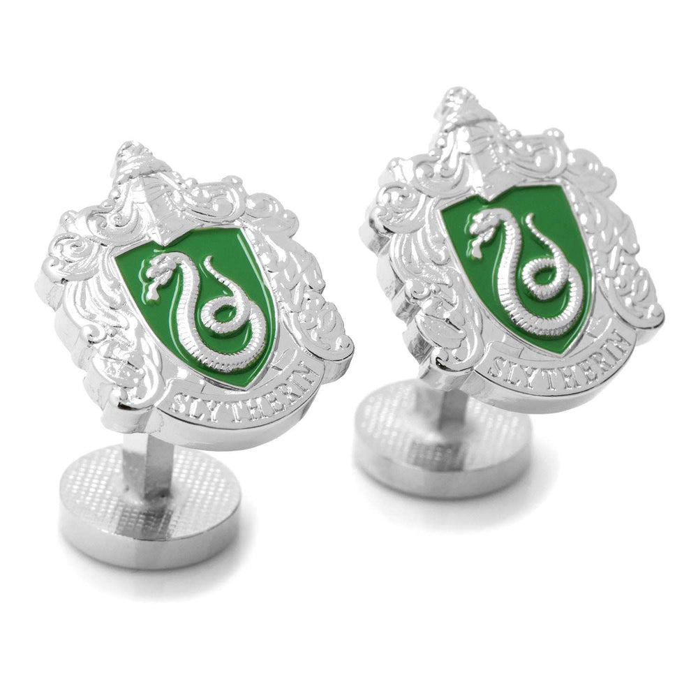 Harry Potter Slytherin Crest Cufflinks - Cufflinks.com - Flyclothing LLC