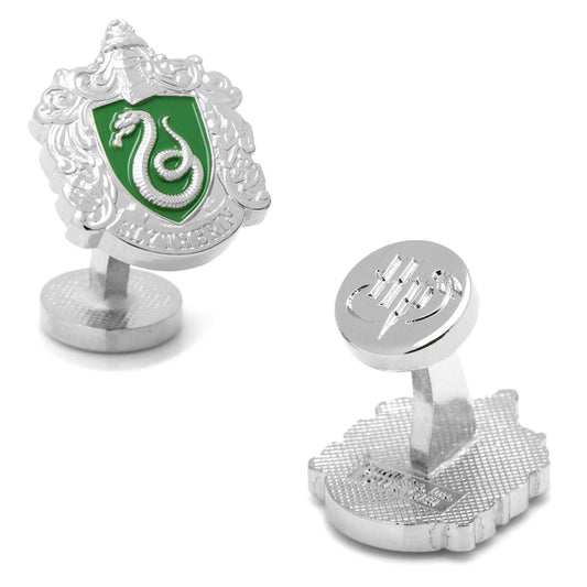 Harry Potter Slytherin Crest Cufflinks - Cufflinks.com - Flyclothing LLC