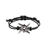 Alchemy Rocks Metallica: Ninja Star Waxed Cord Logo Wriststrap - Alchemy Gothic - Flyclothing LLC