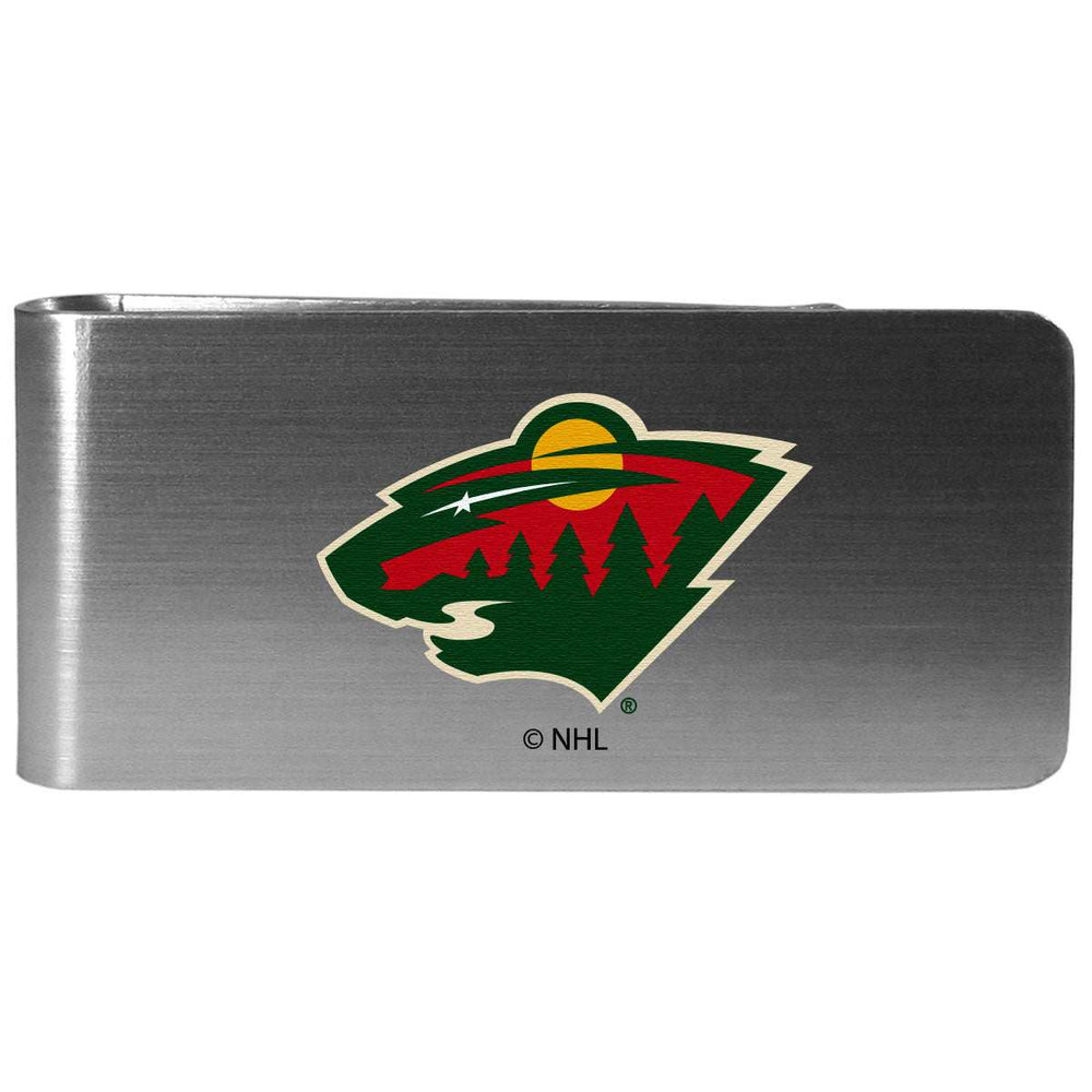 Minnesota Wild Steel Money Clip Logo - Minnesota Wild - Flyclothing LLC