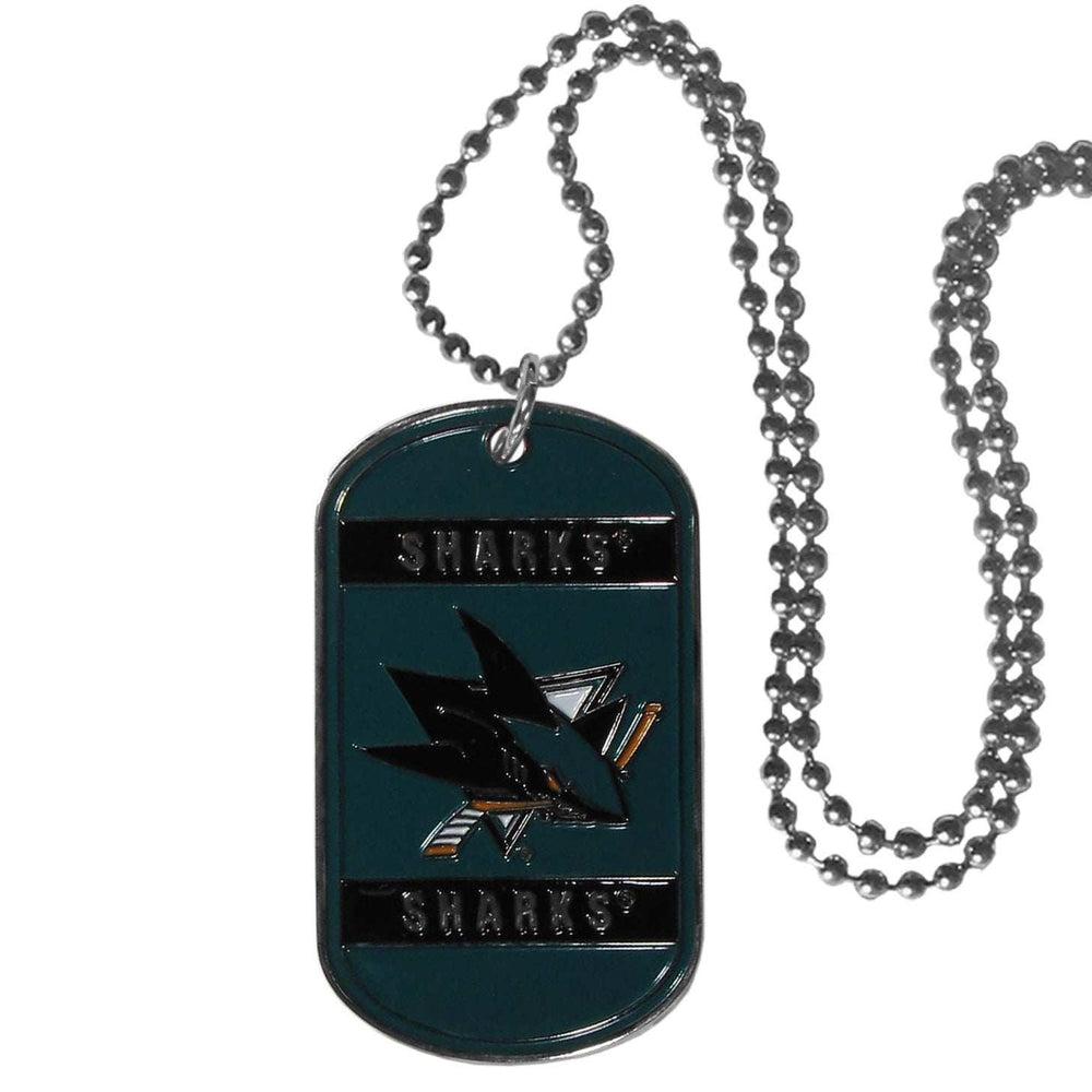 San Jose Sharks Tag Necklace - San Jose Sharks - Flyclothing LLC