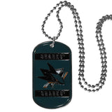 San Jose Sharks Tag Necklace - San Jose Sharks - Flyclothing LLC