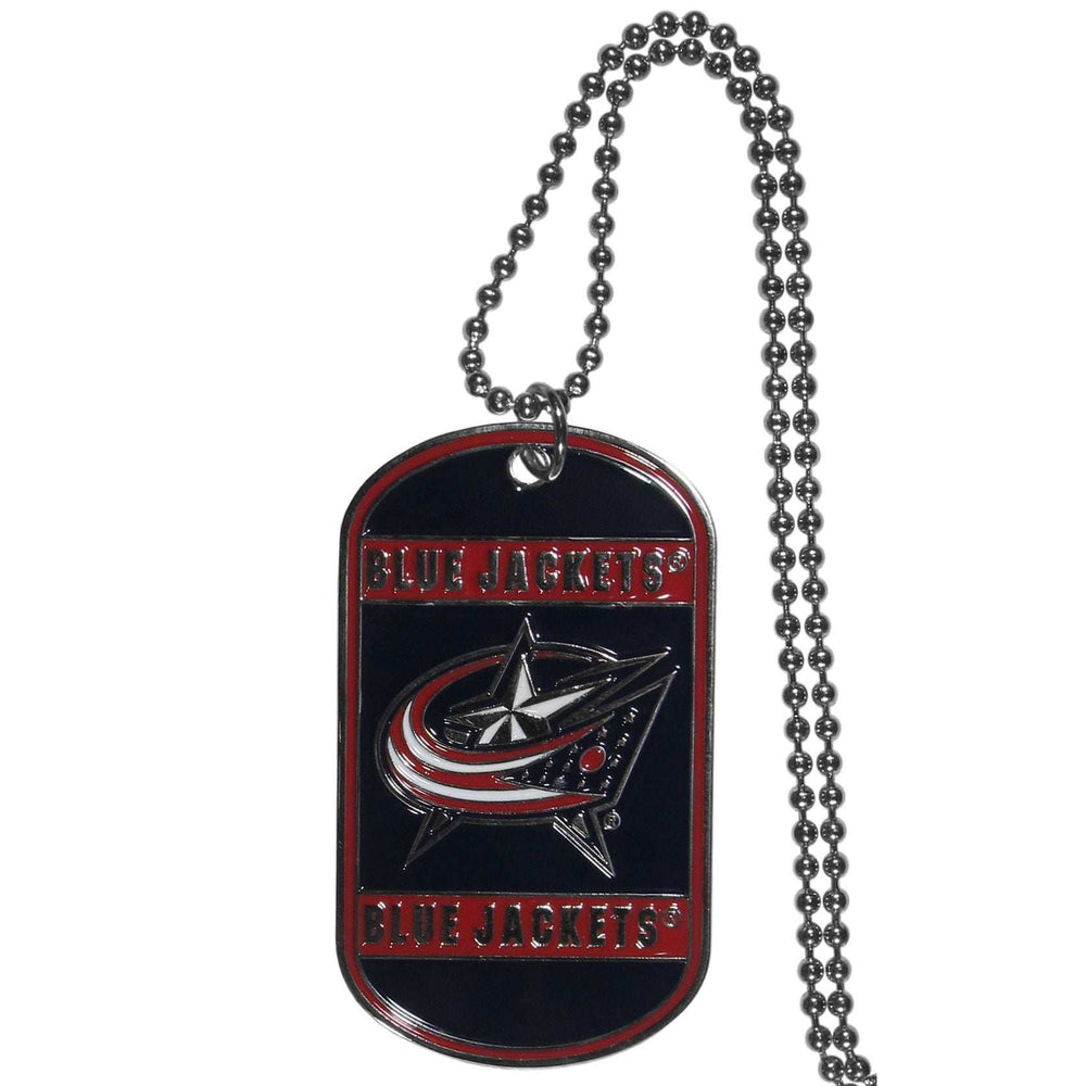 Columbus Blue Jackets Tag Necklace - Columbus Blue Jackets - Flyclothing LLC