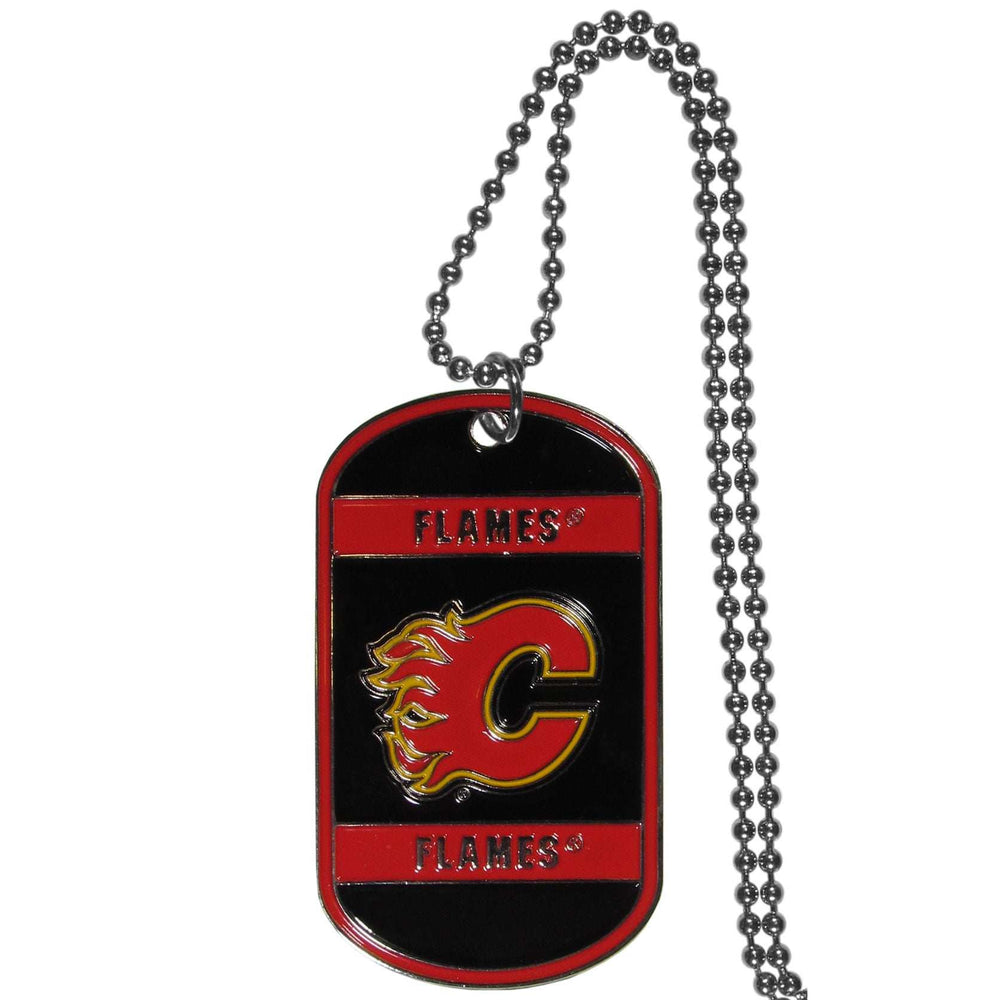 Calgary Flames Tag Necklace - Calgary Flames - Flyclothing LLC