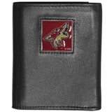 Arizona Coyotes Leather Tri-fold Wallet - Arizona Coyotes - Flyclothing LLC
