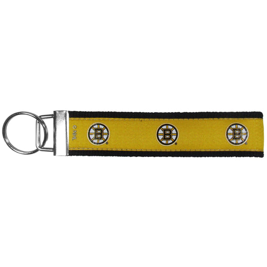 Boston Bruins® Woven Wristlet Key Chain - Siskiyou Buckle - Flyclothing LLC