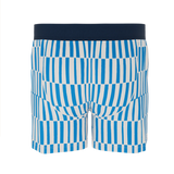 The Hamptons | Blue Mosaic Stripe Boxers - Shinesty - Flyclothing LLC