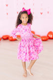 Happy Heart Day 3/4 Sleeve Pocket Twirl Dress - Mila & Rose ® - Flyclothing LLC