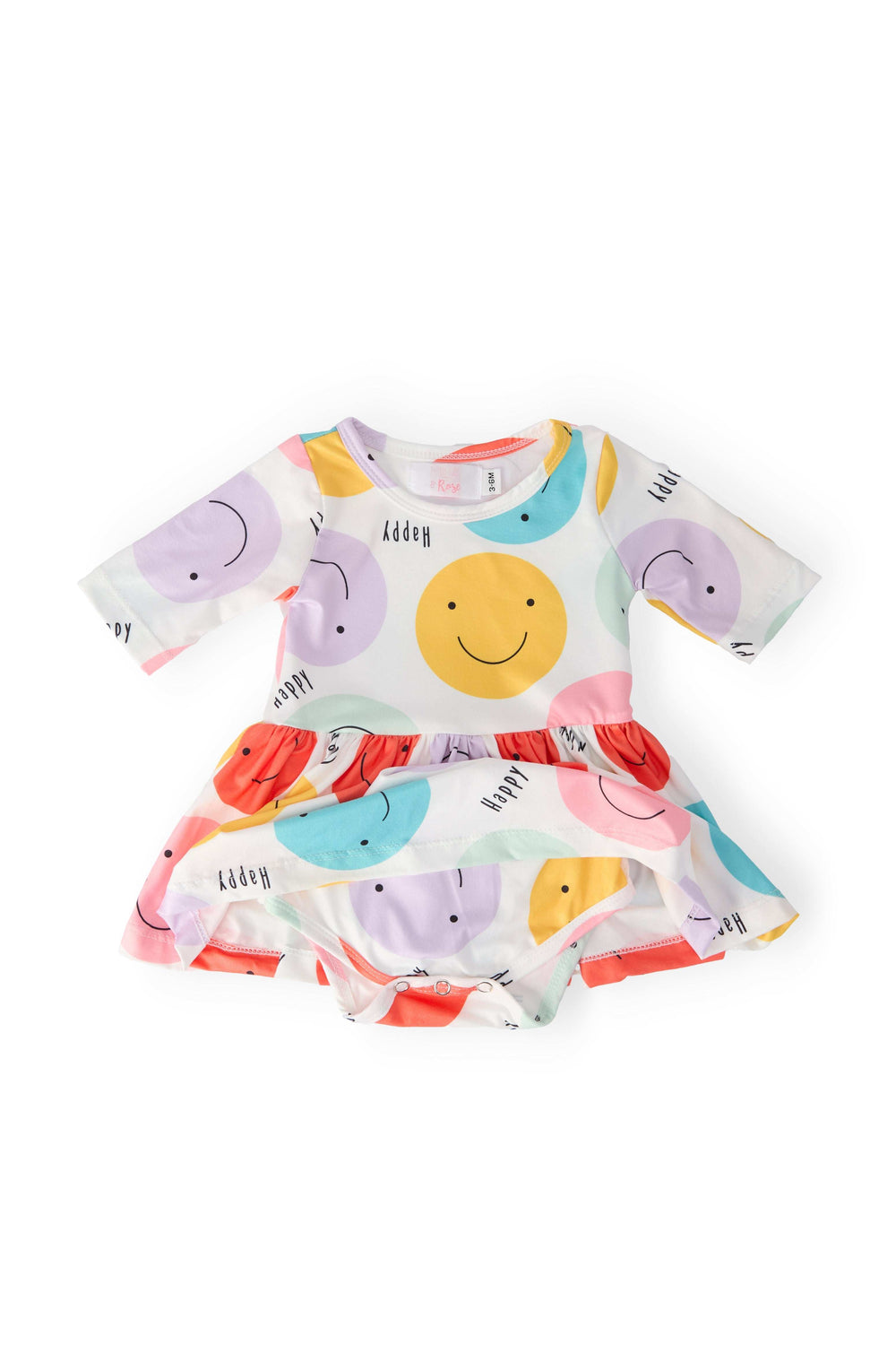 Happy Days 3/4 Sleeve Twirl Bodysuit - Mila & Rose ® - Flyclothing LLC