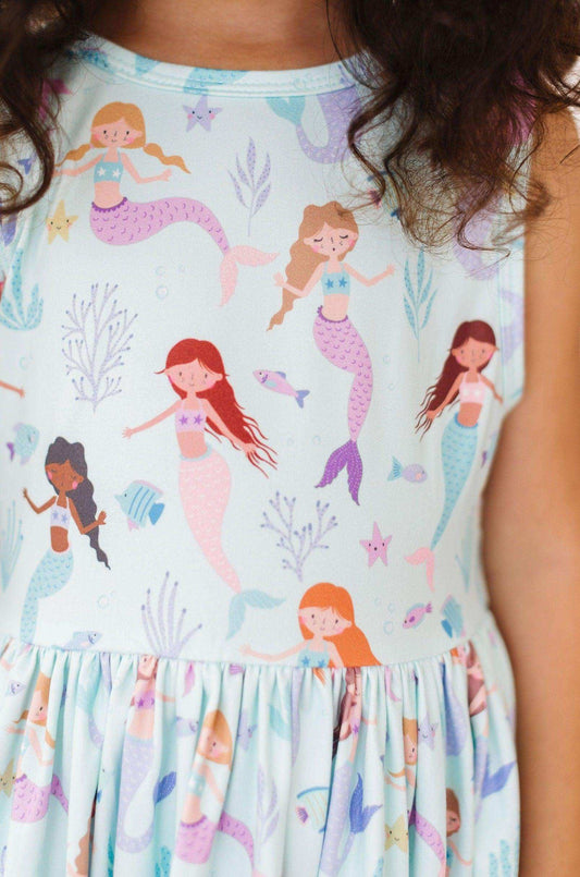 Happy as a Clam Tank Twirl Dress - Mila & Rose ® - Flyclothing LLC