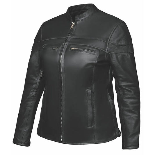 Harley - Ladies Premium Leather Jacket - Unik Just for Bikers - Flyclothing LLC
