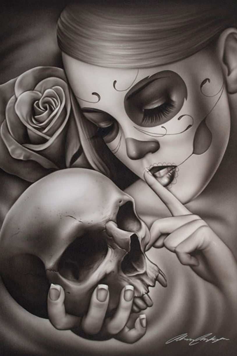 Black Market Art Company Hasta la Muerte Print - Black Market Art Company - Flyclothing LLC