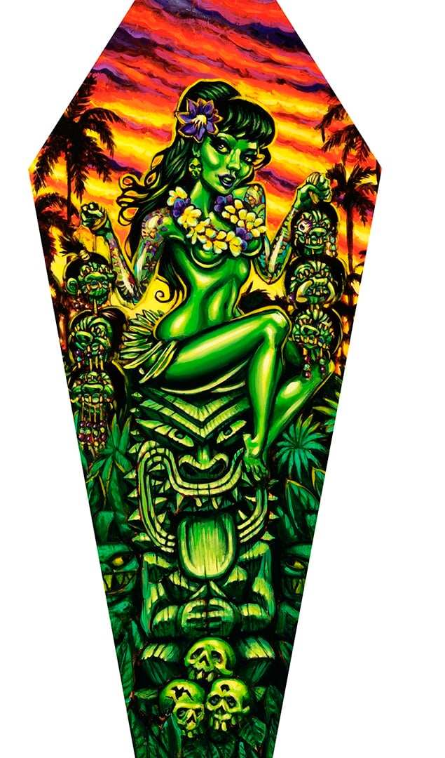 Black Market Art Company Head Salesman & Stretched Coffin Canvas Print - Black Market Art Company - Flyclothing LLC