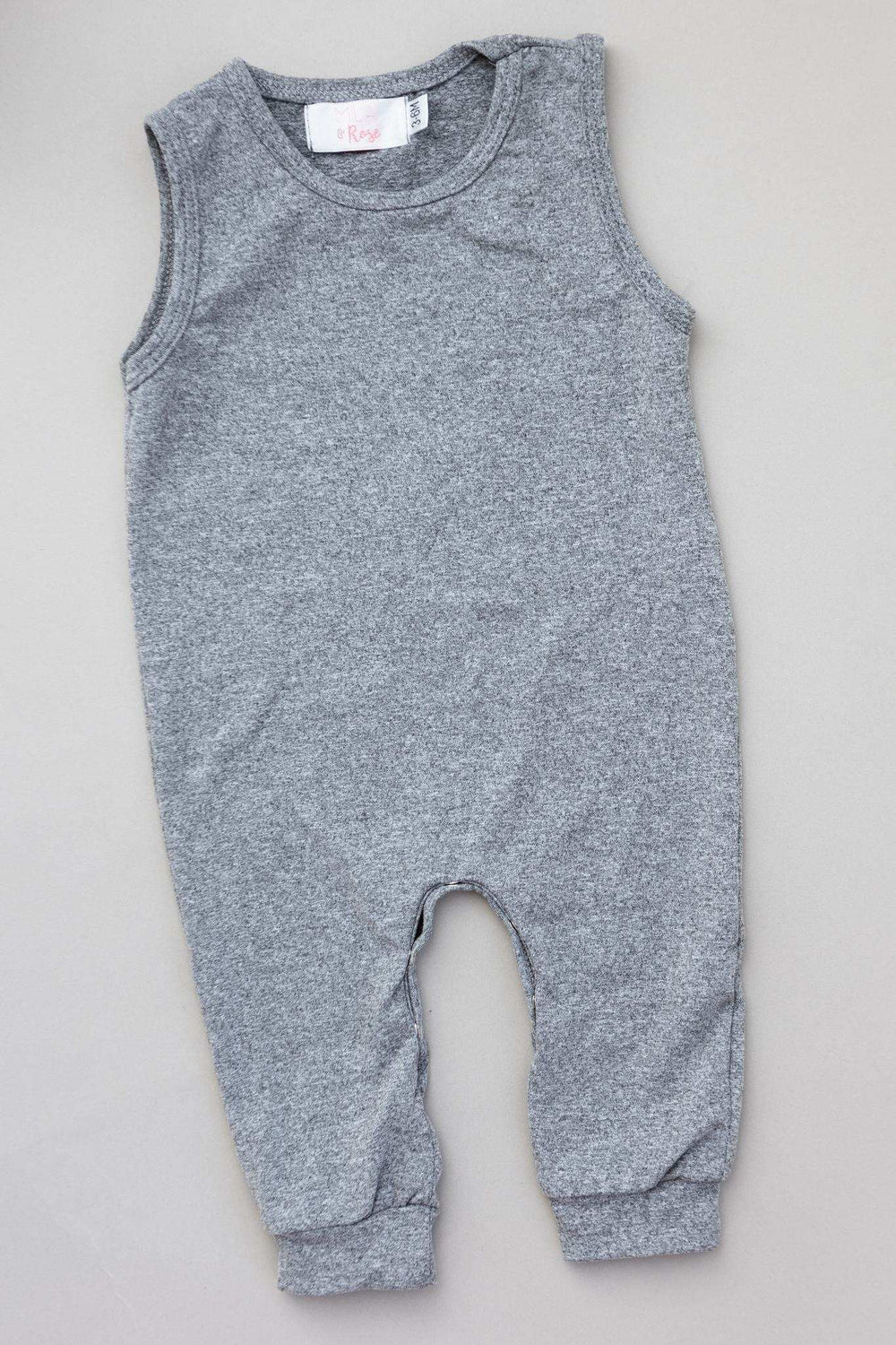 Heather Gray Tank One-Piece Jogger - Mila & Rose ® - Flyclothing LLC