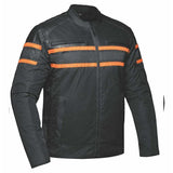 Heritage - Mens Orange Textile Jacket - Unik Just for Bikers - Flyclothing LLC