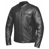 Highwayman - Mens Premium Leather Jacket - Unik Just for Bikers - Flyclothing LLC