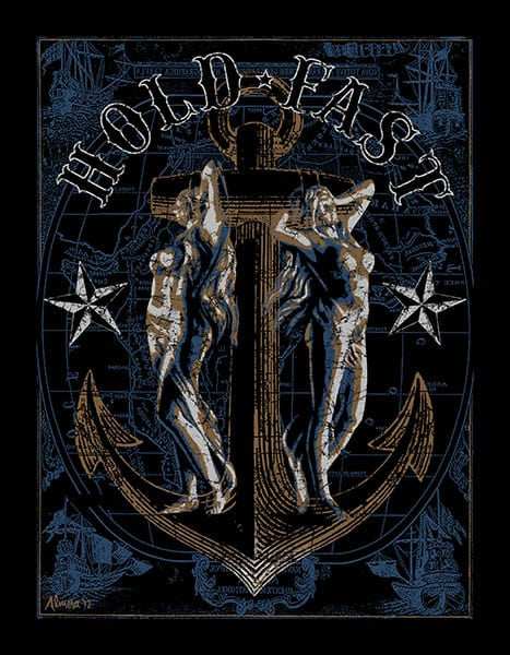 Black Market Art Company Hold Fast Girl& Print - Black Market Art Company - Flyclothing LLC