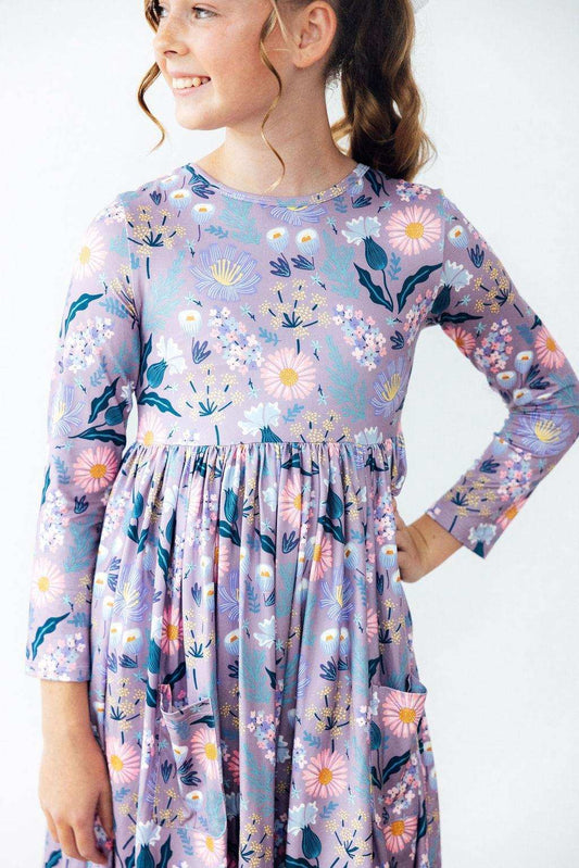 Honeysuckle L/S Pocket Twirl Dress - Mila & Rose ® - Flyclothing LLC