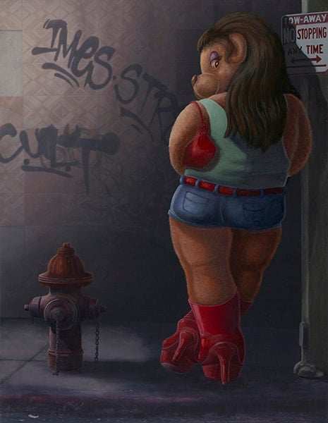 Black Market Art Company Hooker Teddy Print - Black Market Art Company - Flyclothing LLC