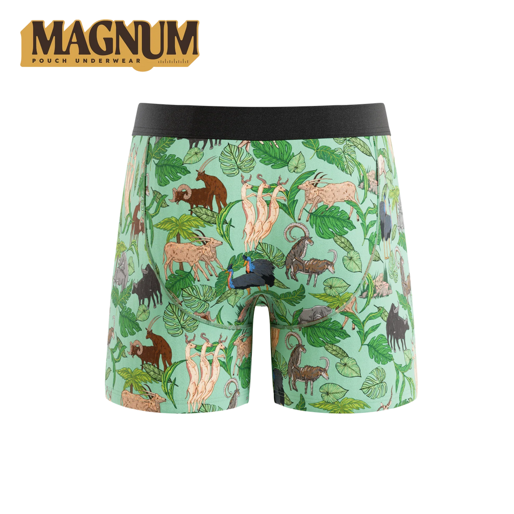 The Hornography | Tropical Animals Ball Hammock® Magnum Big Pouch Underwear - Shinesty - Flyclothing LLC