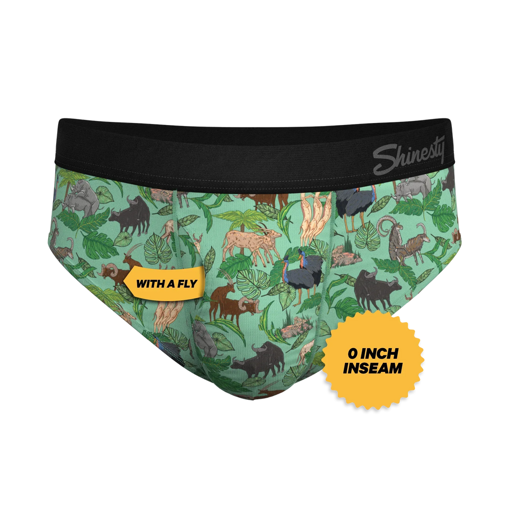 The Hornography | Tropical Animals Ball Hammock® Pouch Underwear Briefs - Shinesty - Flyclothing LLC