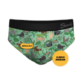 The Hornography | Tropical Animals Ball Hammock® Pouch Underwear Briefs - Shinesty - Flyclothing LLC