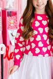 Hot Pink Hearts Sweater - Mila & Rose ® - Flyclothing LLC