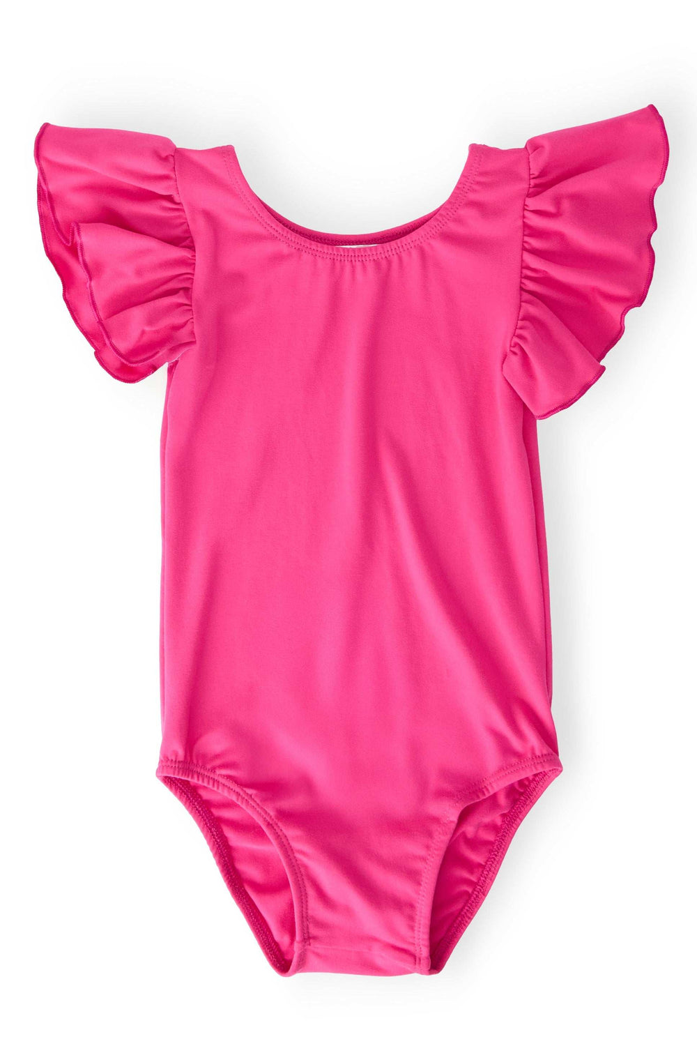 Hot Pink S/S Flutter Sleeve Leotard - Mila & Rose ® - Flyclothing LLC