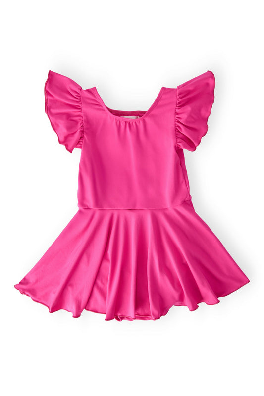 Hot Pink S/S Twirl Leotard - Mila & Rose ® - Flyclothing LLC