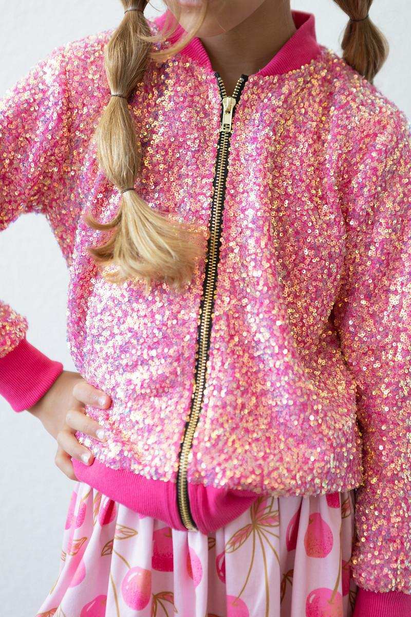 Hot Pink Sequin Jacket - Mila & Rose ® - Flyclothing LLC