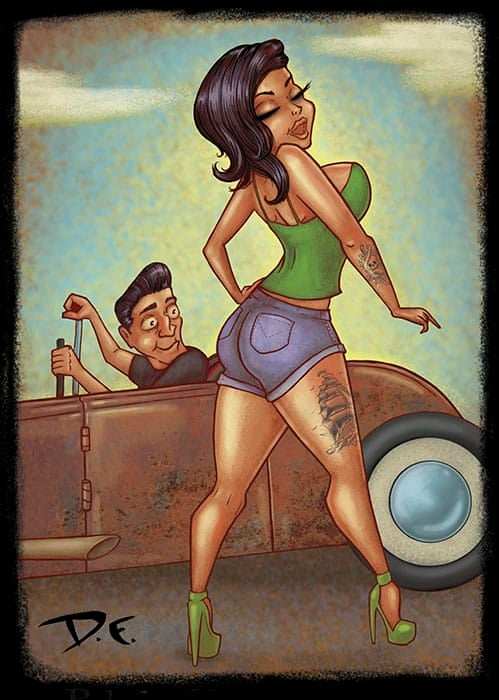 Black Market Art Company Hot Rod Print - Black Market Art Company - Flyclothing LLC