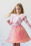 Hot Pink Sequin Twirl Skort - Mila & Rose ® - Flyclothing LLC