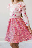 Hot Pink Sequin Twirl Skort - Mila & Rose ® - Flyclothing LLC