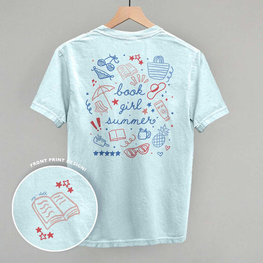 Book Girl Summer Colorful (Back Print) - Ivy + Cloth - Flyclothing LLC