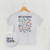 ABC's of Summer (Kids Back Print) - Ivy + Cloth - Flyclothing LLC