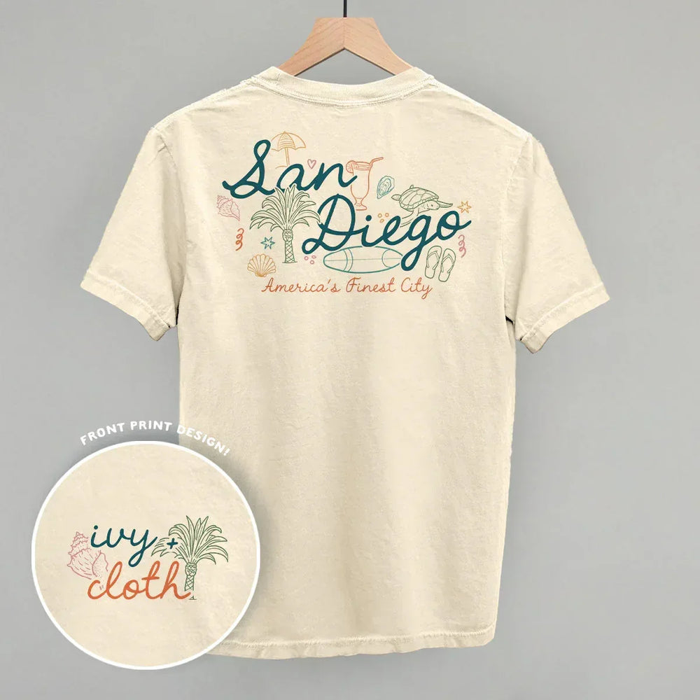 San Diego Doodles (Back Print) - Ivy + Cloth - Flyclothing LLC
