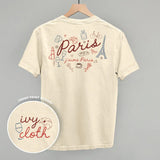 Paris Doodles (Back Print) - Ivy + Cloth - Flyclothing LLC