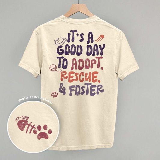 Adopt, Rescue, & Foster Cat (Back Print) - Ivy + Cloth - Flyclothing LLC