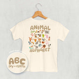 ABC Animals (Kids Back Print) - Ivy + Cloth - Flyclothing LLC