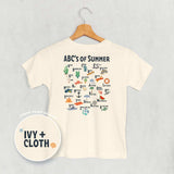 ABC's of Summer (Kids Back Print) - Ivy + Cloth - Flyclothing LLC