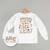ABC Animals (Kids Back Print) - Ivy + Cloth - Flyclothing LLC
